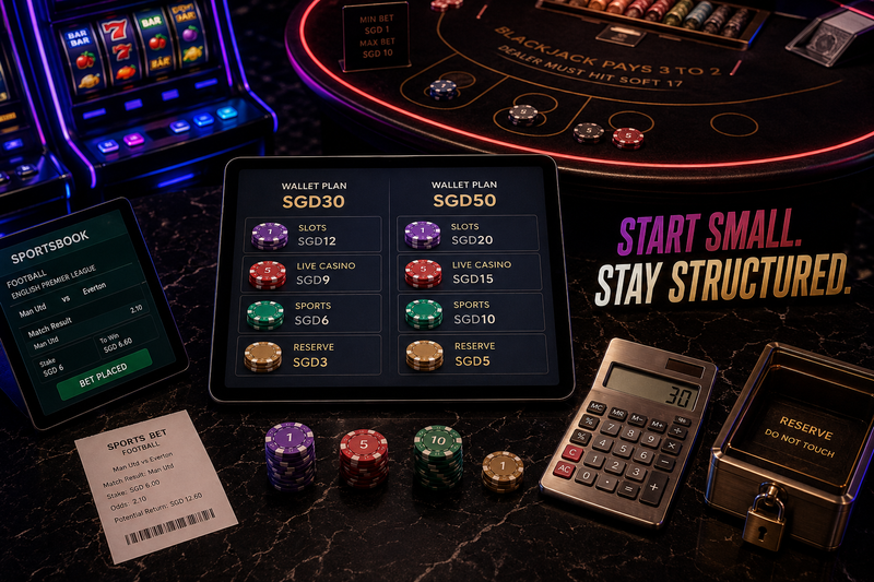 Crown88 SGD30 and SGD50 first deposit plans for small bankrolls