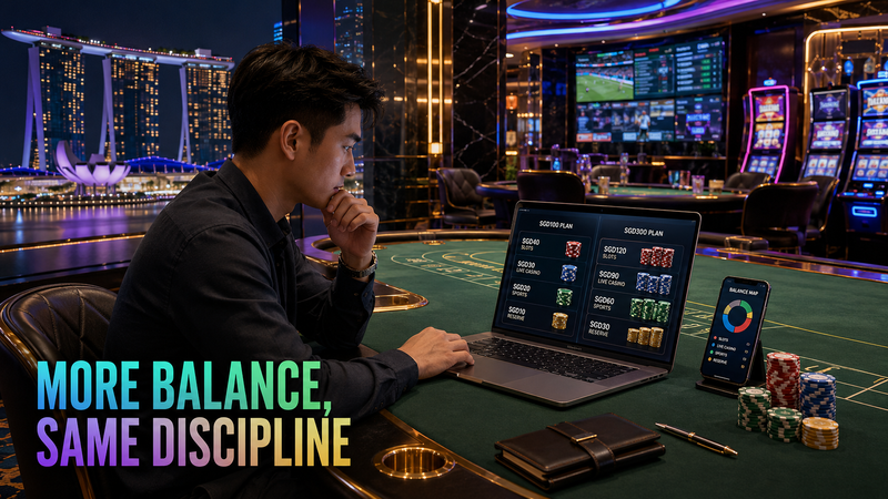 Crown88 SGD100 and SGD300 deposit allocation across casino games